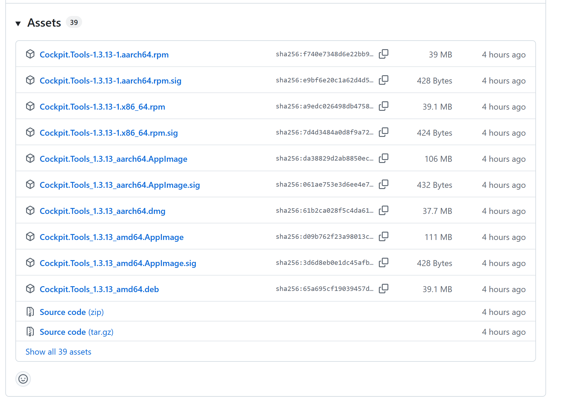 Cockpit Tools GitHub Release 下载列表